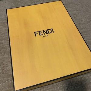 Empty Fendi Box 17x13x3.25 w tissue paper